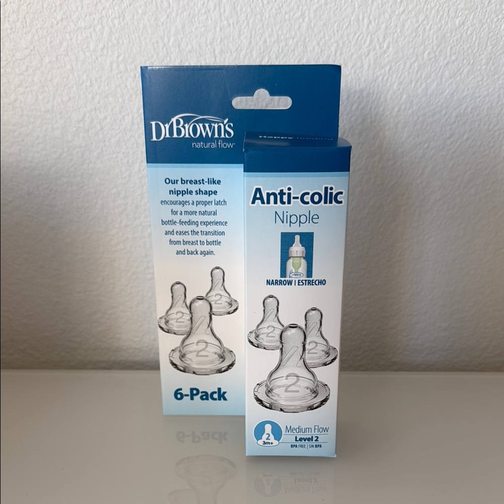 Dr. Brown's Anti-Colic Nipple 6-Pack